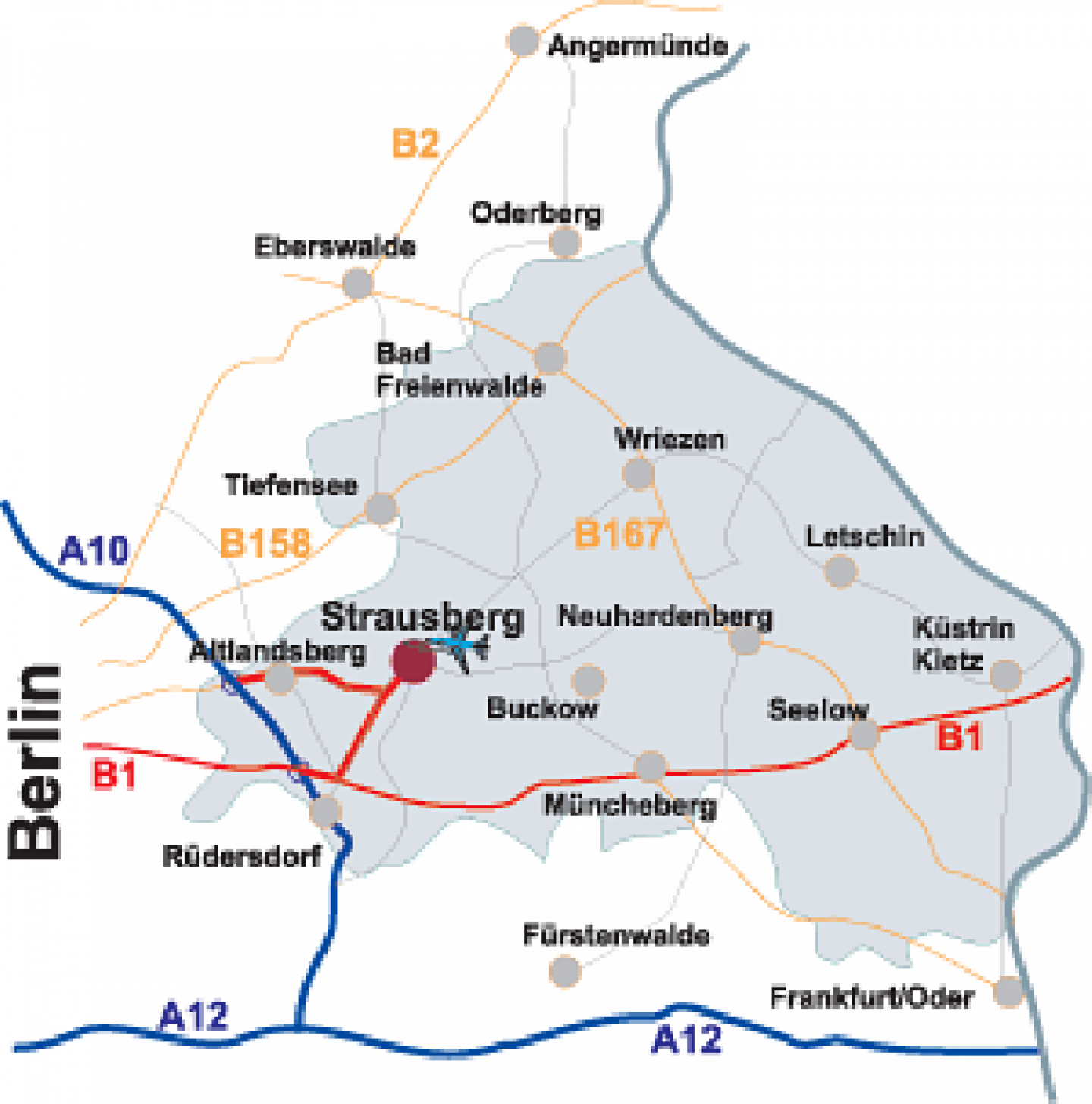 Lage und Anfahrt — Strausberger Flugplatz GmbH